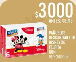 Supermercados Todo Felpita pañuelos descartable th disney oferta