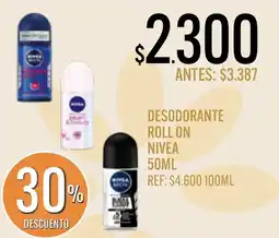Supermercados Todo Nivea desodorante roll on oferta