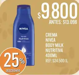 Supermercados Todo Nivea crema body milk nutritiva oferta