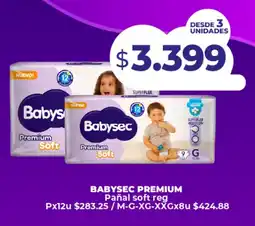 Supermayorista Vital Babysec premium pañal soft reg oferta