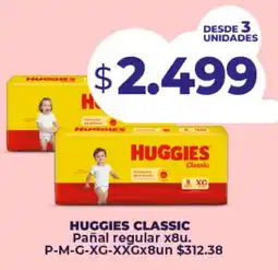 Supermayorista Vital Huggies classic pañal regular oferta