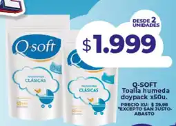 Supermayorista Vital Q-soft toalla humeda doypack oferta