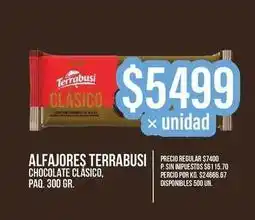 Supermercados Vea Terrabusi alfajores chocolate clasico, paq. oferta