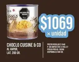 Supermercados Vea Cuisine & co choclo al vapor, lat. oferta