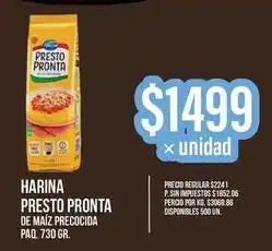 Supermercados Vea Presto pronta - harina de maíz precocida oferta