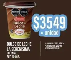Supermercados Vea La serenísima - dulce de leche oferta