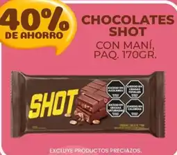 Supermercados Vea Chocolates shot oferta