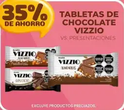 Supermercados Vea Vizzio tabletas de chocolate almendras oferta
