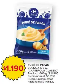 Carrefour Market Carrefour classic puré de papas oferta