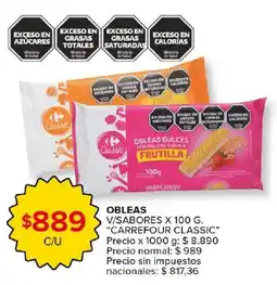 Carrefour Market Carrefour classic obleas oferta