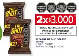 Carrefour Market Tri shot alfajor de chocolate triple oferta