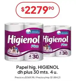 Hergo Higienol papel higienol dh plus oferta