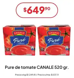 Hergo Canales pure de tomate oferta