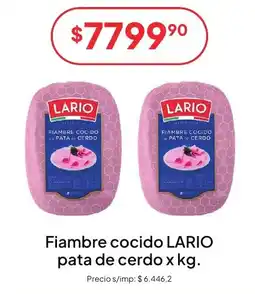 Hergo Lario fiambre cocido pata de cerdo oferta