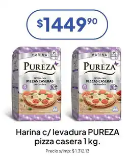 Hergo Pureza harina c/levadura pizza casera oferta