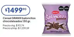 Hergo Granix cereal baloncitos chocolateados oferta