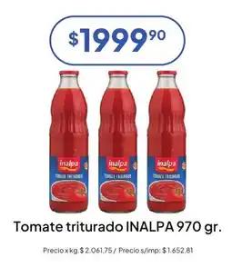 Hergo Inalpa tomate triturado oferta