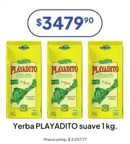 Hergo Playadito yerba suave oferta