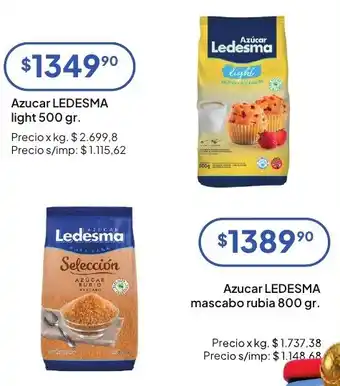 Hergo Azucar Ledesma light oferta