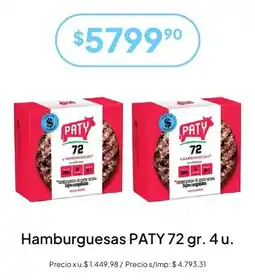 Hergo Paty hamburguesas de gano seca oferta