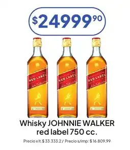 Hergo Johnnie walker whisky red label oferta