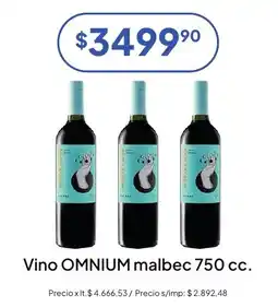 Hergo Vino OMNIUM malbec oferta