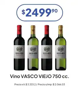 Hergo Vasco viejo vino oferta