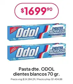 Hergo Odol pasta dientes blancos oferta