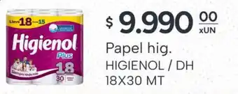 El Milagro Mayorista Higienol papel hig. plus oferta