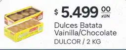 El Milagro Mayorista Dulcor dulces batata vainilla/chocolate oferta