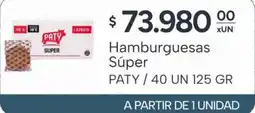 El Milagro Mayorista Paty hamburguesas súper oferta