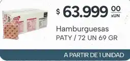 El Milagro Mayorista Paty hamburguesas oferta