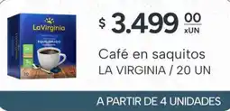 El Milagro Mayorista La virginia café en saquitos oferta