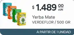 El Milagro Mayorista Verdeflor yerba mate oferta