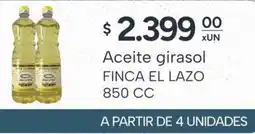 El Milagro Mayorista Finca el lazo aceite girasol oferta