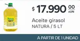 El Milagro Mayorista Natura aceite girasol oferta