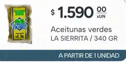 El Milagro Mayorista La sierrita aceitunas verdes oferta