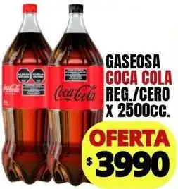 Supermercados Mariano Max Coca cola - gaseosa coca cola reg./zero oferta