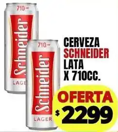 Supermercados Mariano Max Schneider - cerveza lata oferta