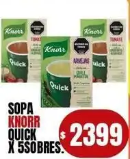 Supermercados Mariano Max Knorr - sopa knorr quick x 5 sobres oferta