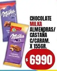 Supermercados Mariano Max Milka - chocolate almendras/castana c/caram oferta