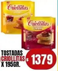 Supermercados Mariano Max Criollitas - tostadas oferta