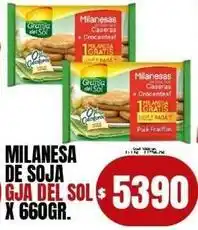Supermercados Mariano Max Granja del sol - milanesa de soja oferta