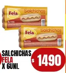 Supermercados Mariano Max Fela salchichas oferta
