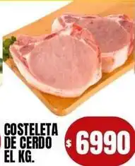 Supermercados Mariano Max Costeleta de cerdo oferta