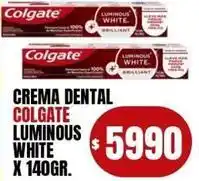 Supermercados Mariano Max Colgate - crema dental luminous white x 140gr oferta