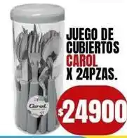 Supermercados Mariano Max Carol - juego de cubiertos x 24pzas oferta