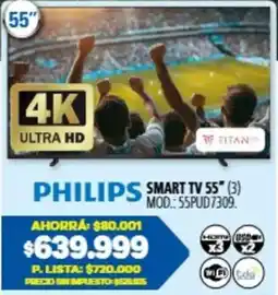 Casa del Audio Philips smart tv 55" oferta