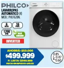 Casa del Audio Philco lavarropas automático oferta