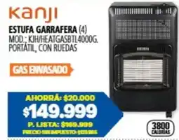 Casa del Audio Kanji estufa garrafera oferta